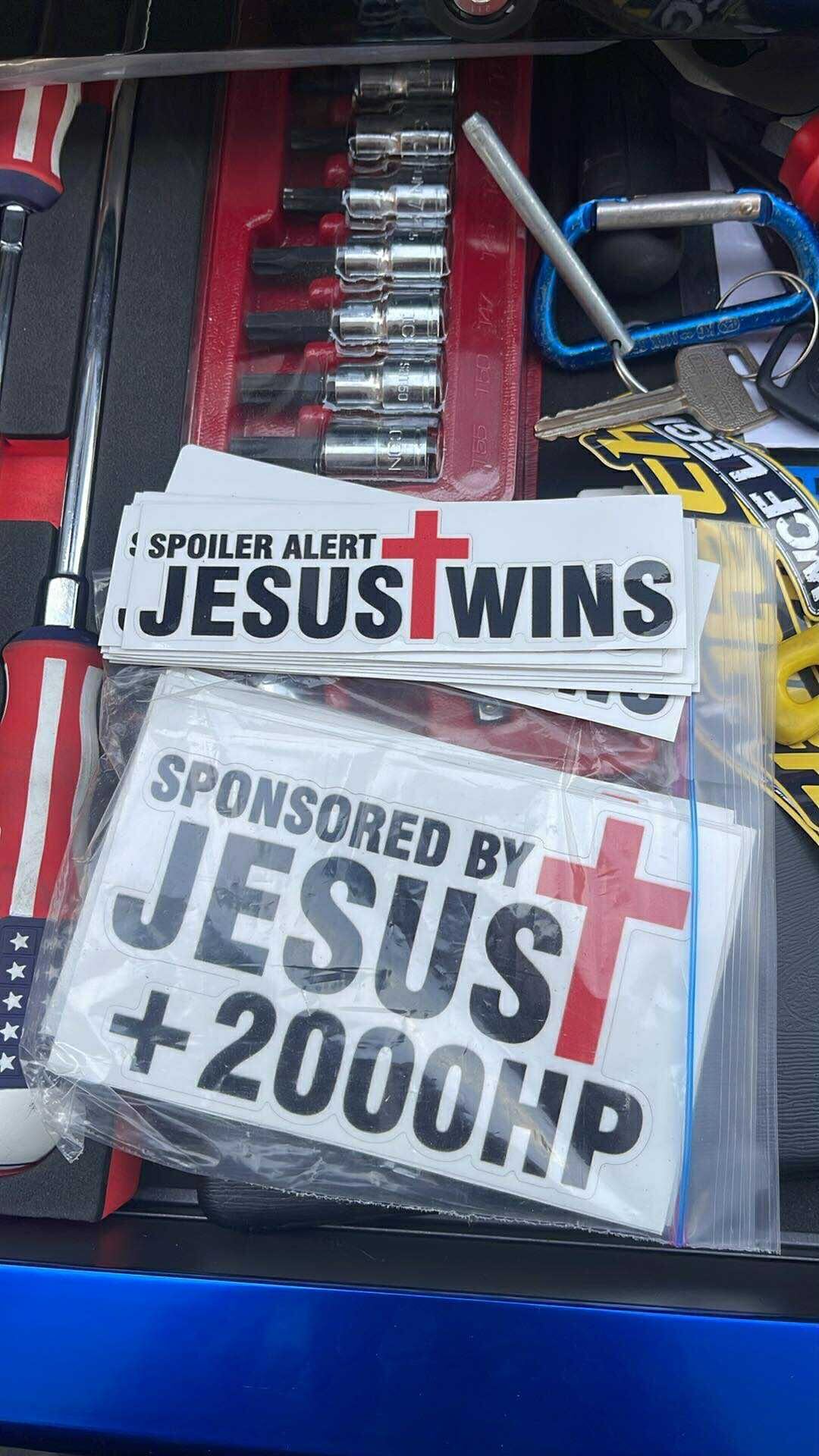 Jesus Wins Sticker